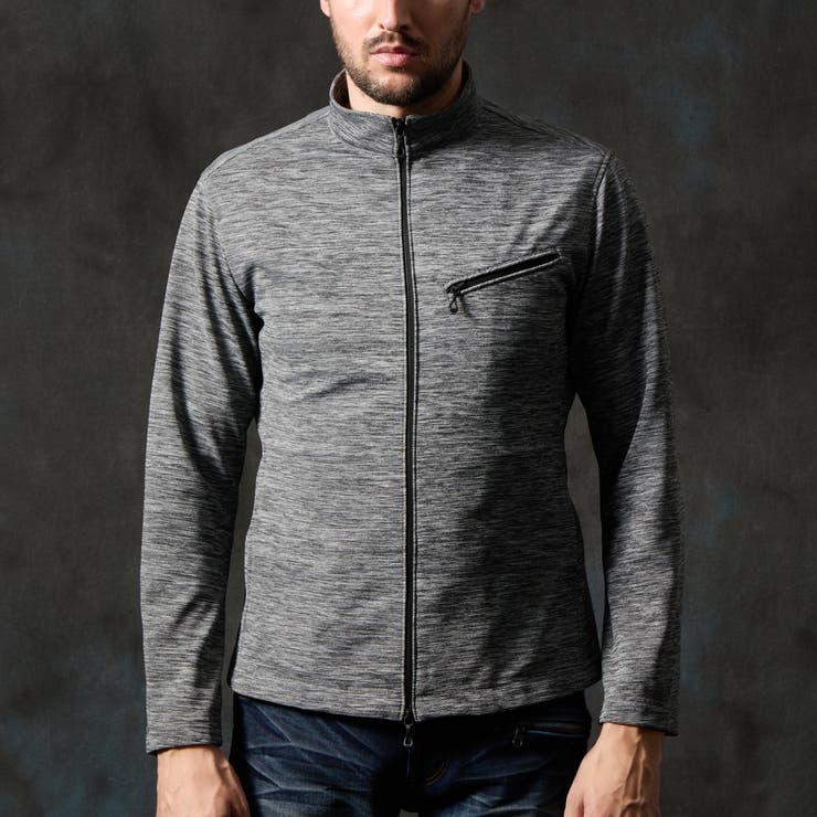 メランジダブルフェイスジップアップブルゾン | NICOLE | 詳細画像5 