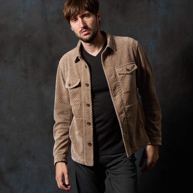 13ブラウン | モールラッセルジャカードブルゾン | NICOLE