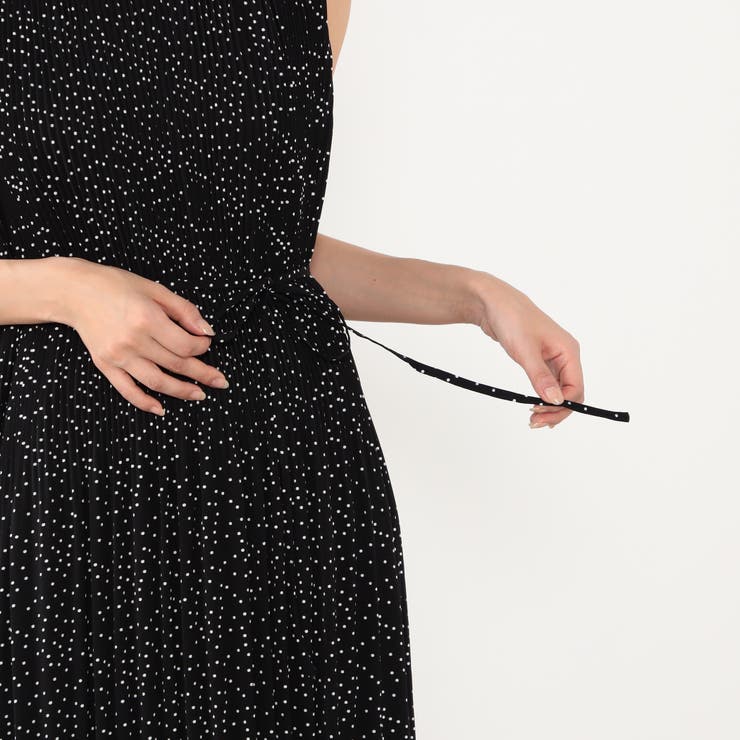 ランダムドットノースリーブプリーツワンピース | NICOLE | 詳細画像12 