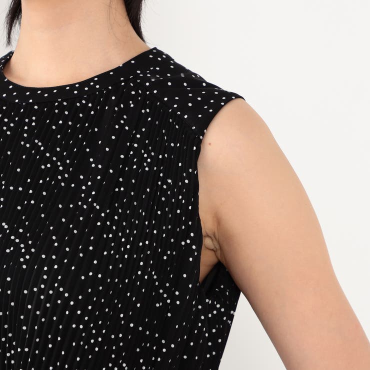 ランダムドットノースリーブプリーツワンピース | NICOLE | 詳細画像9 