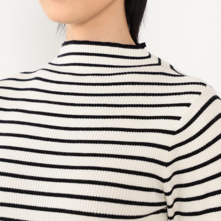 【WALDO】モックネック配色リブニット | NICOLE | 詳細画像8 