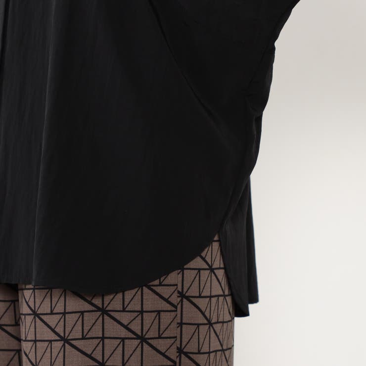 袖ドロスト使い5分袖バンドカラーシャツ[品番：NICW0007075]｜NICOLE