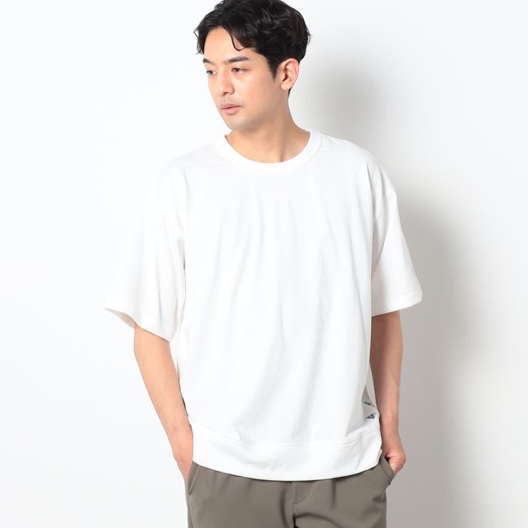 28オフホワイト | DISCUS(ディスカス）別注USAコットンブレンドスウェットTシャツ | NICOLE