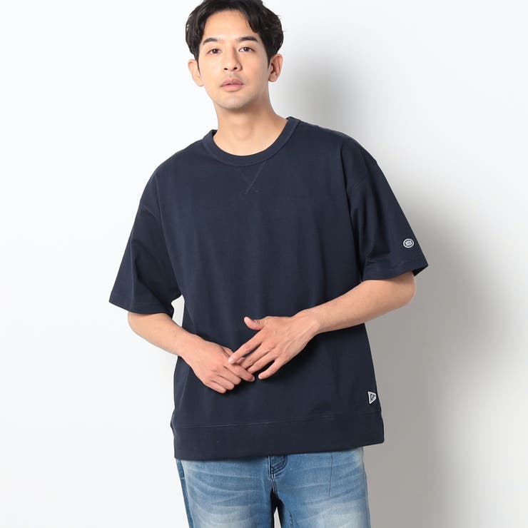 67ネイビー | DISCUS(ディスカス）別注USAコットンブレンドスウェットTシャツ | NICOLE