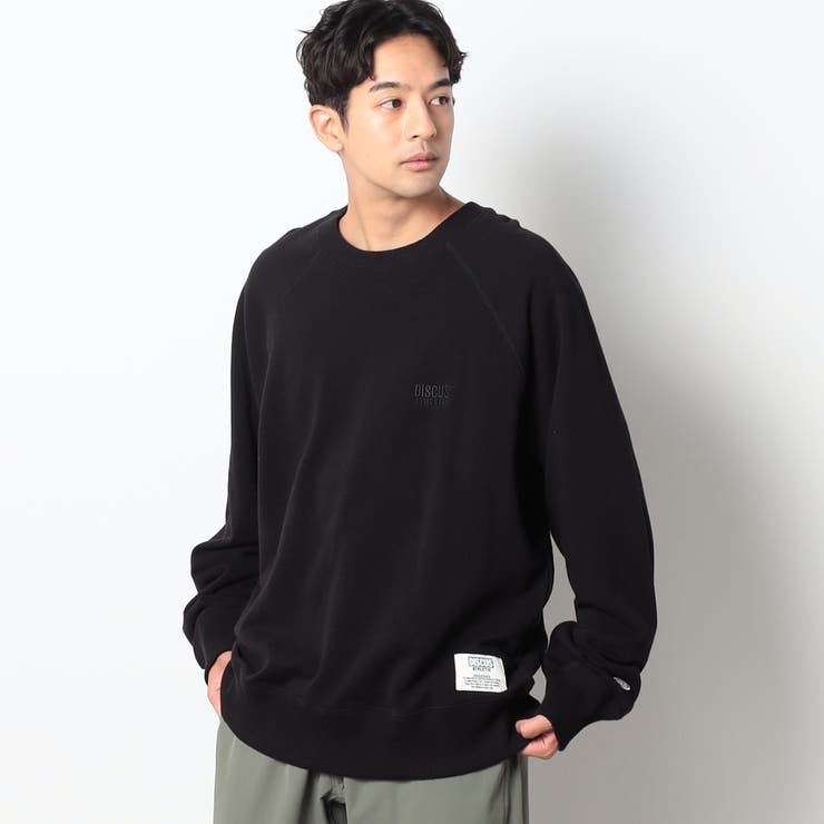 49ブラック | DISCUS(ディスカス）別注USAコットンラグランスウェット | NICOLE
