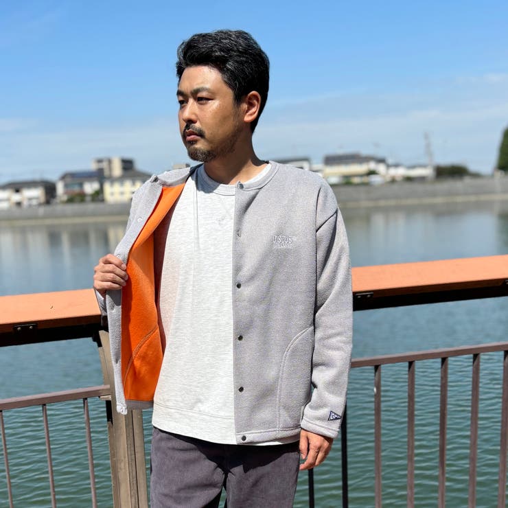 DISCUS(ディスカス）別注インレイ裏シャギーボンディングノーカラーブルゾン | NICOLE | 詳細画像21 