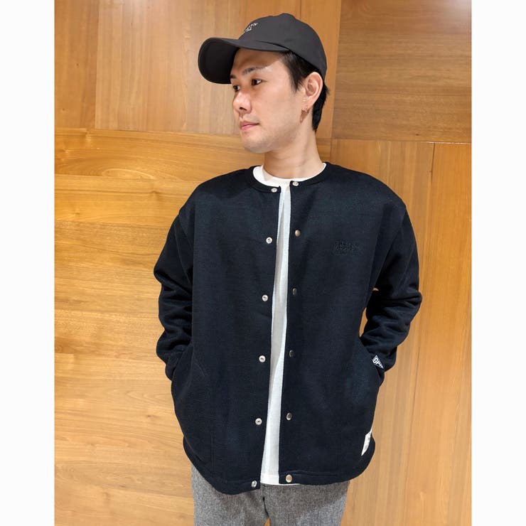 DISCUS(ディスカス）別注インレイ裏シャギーボンディングノーカラーブルゾン | NICOLE | 詳細画像27 