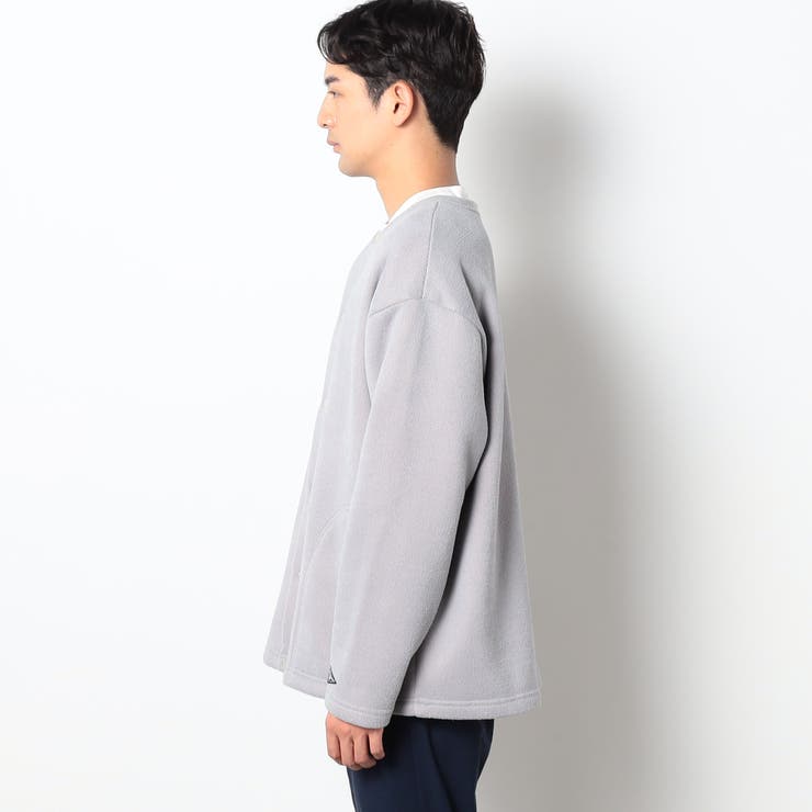 DISCUS(ディスカス）別注インレイ裏シャギーボンディングノーカラーブルゾン | NICOLE | 詳細画像4 