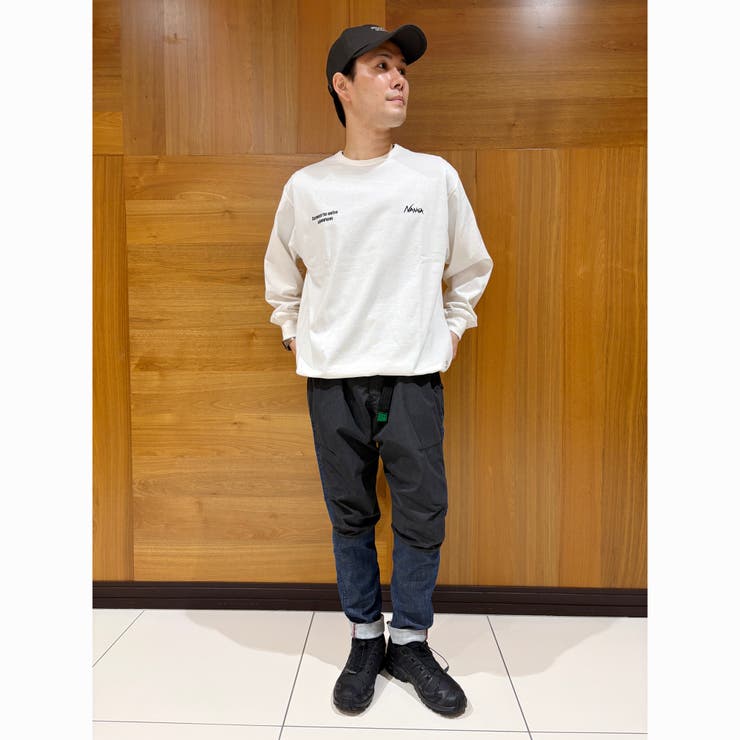 NANGA(ナンガ)別注バックプリントドローコードロングスリーブTシャツ | NICOLE | 詳細画像30 