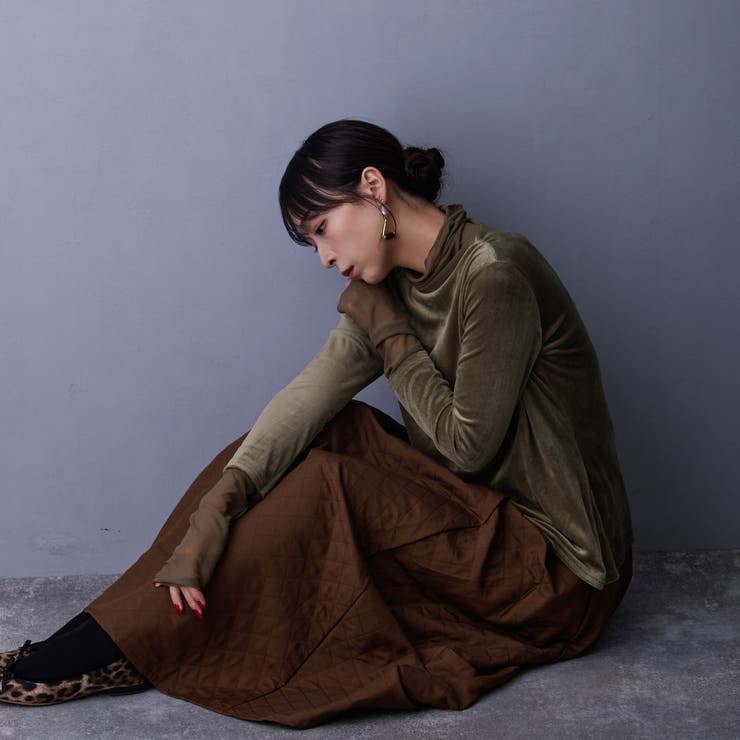 キルティングフレアスカート | NICOLE | 詳細画像4 