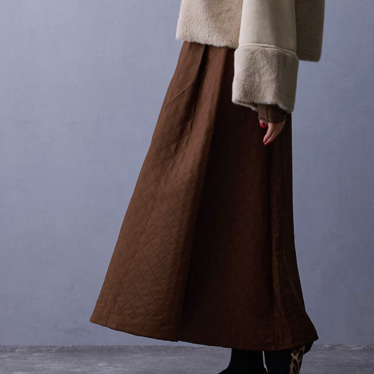 キルティングフレアスカート | NICOLE | 詳細画像6 