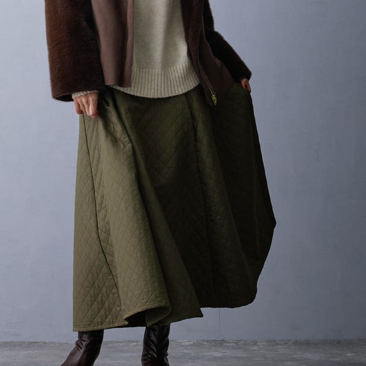 キルティングフレアスカート | NICOLE | 詳細画像9 
