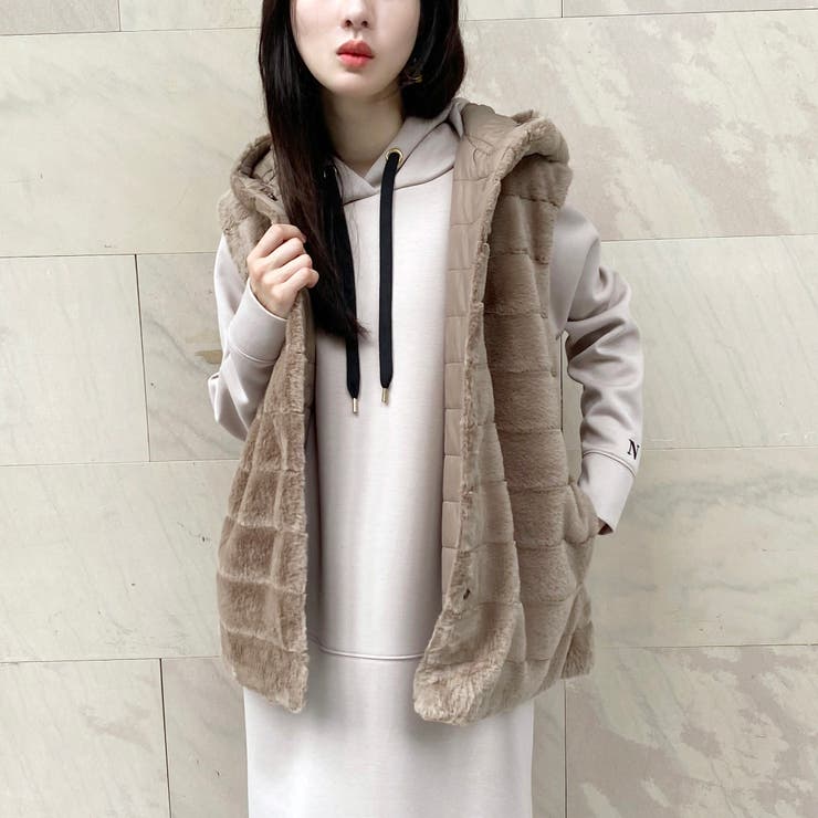 リバーシブルファーベスト | NICOLE | 詳細画像1 