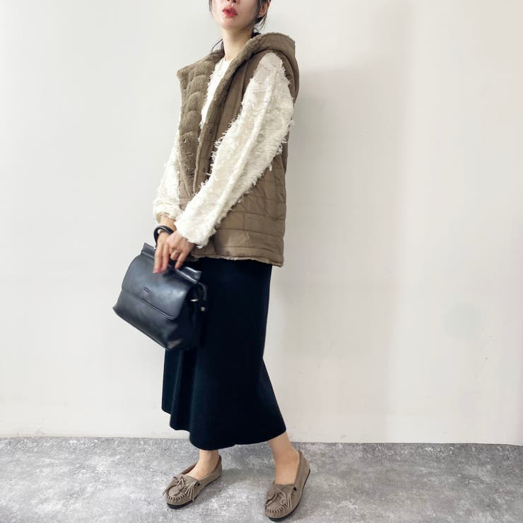 リバーシブルファーベスト | NICOLE | 詳細画像25 