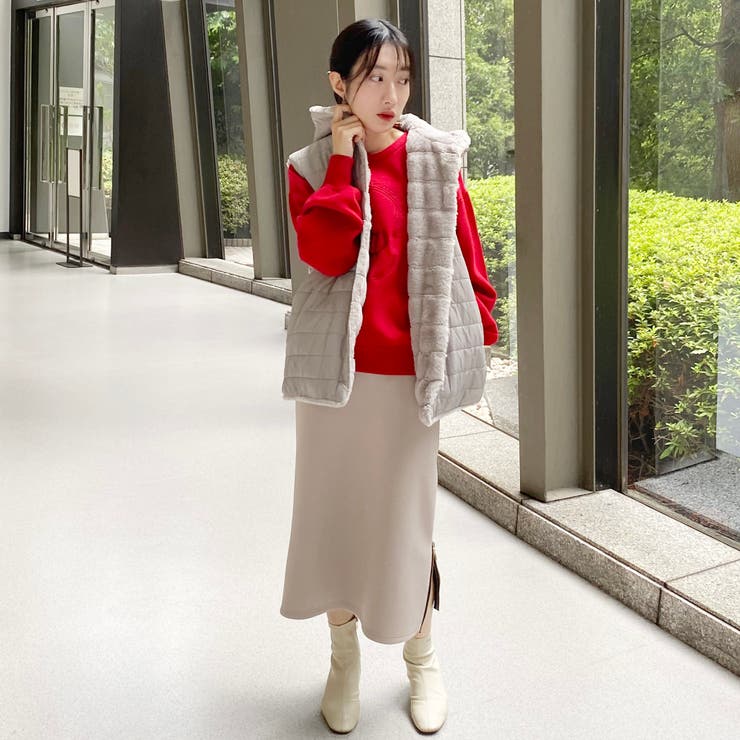 リバーシブルファーベスト | NICOLE | 詳細画像29 