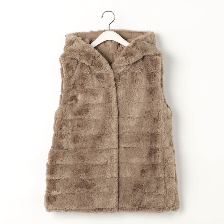 リバーシブルファーベスト | NICOLE | 詳細画像3 