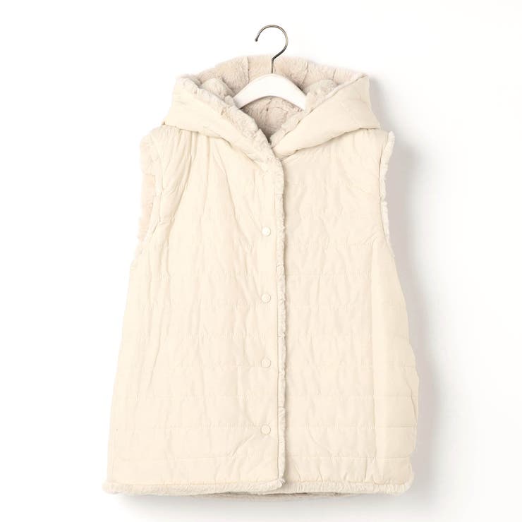 リバーシブルファーベスト | NICOLE | 詳細画像4 