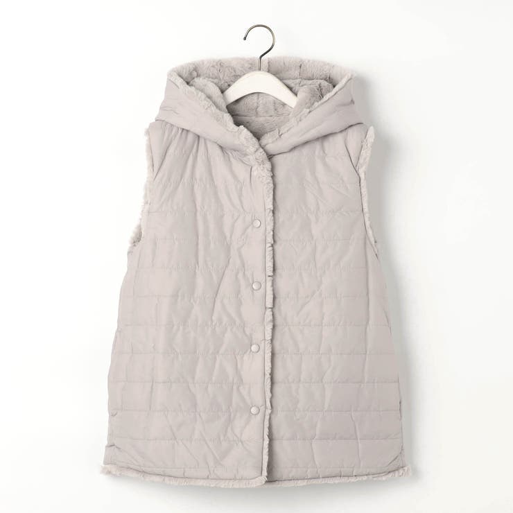 リバーシブルファーベスト | NICOLE | 詳細画像6 