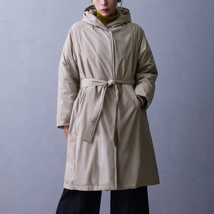 18ベージュ | ダウンフードコート | NICOLE