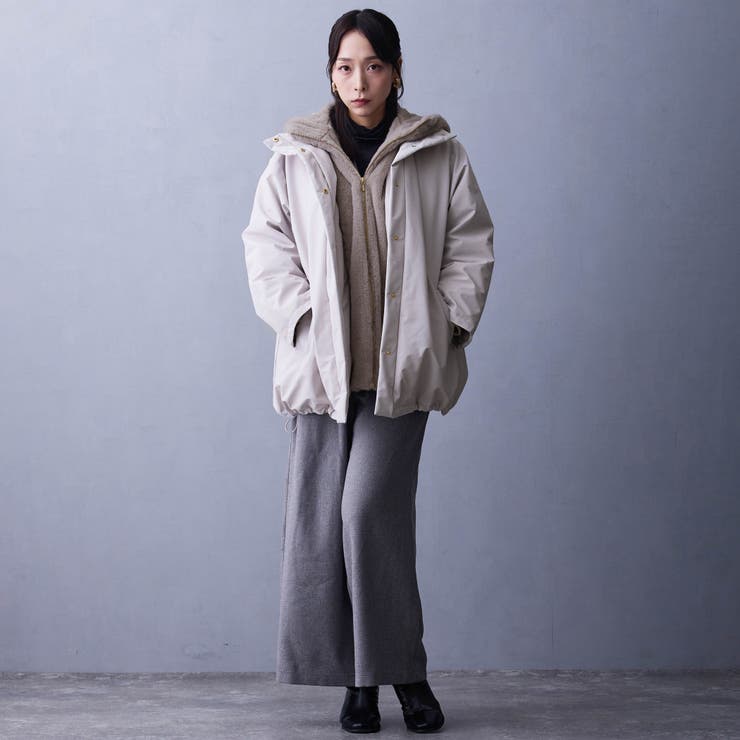 ファーライナー付きドロストダウンブルゾン | NICOLE | 詳細画像2 