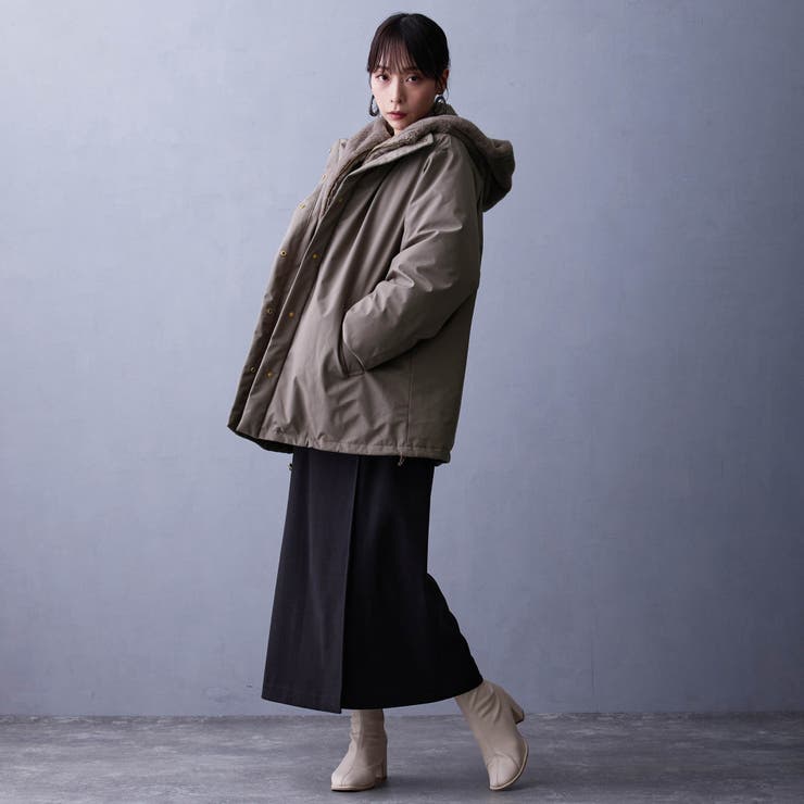 ファーライナー付きドロストダウンブルゾン | NICOLE | 詳細画像5 