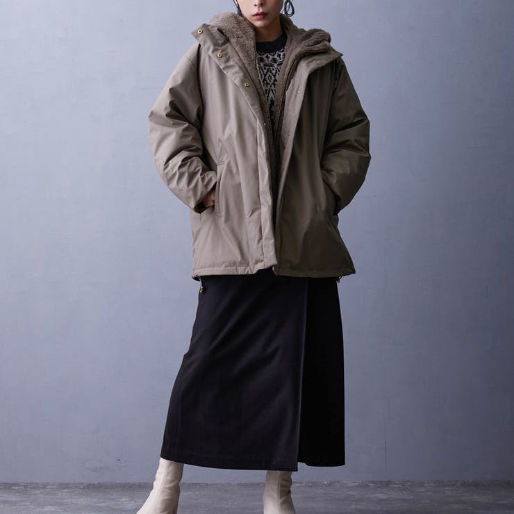 ファーライナー付きドロストダウンブルゾン | NICOLE | 詳細画像6 