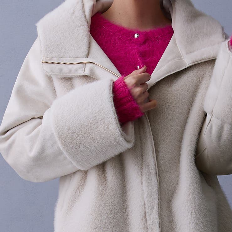 リバーシブルフェイクムートンブルゾン | NICOLE | 詳細画像11 