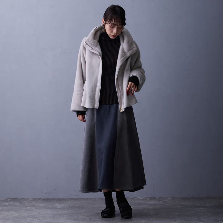 リバーシブルフェイクムートンブルゾン | NICOLE | 詳細画像14 