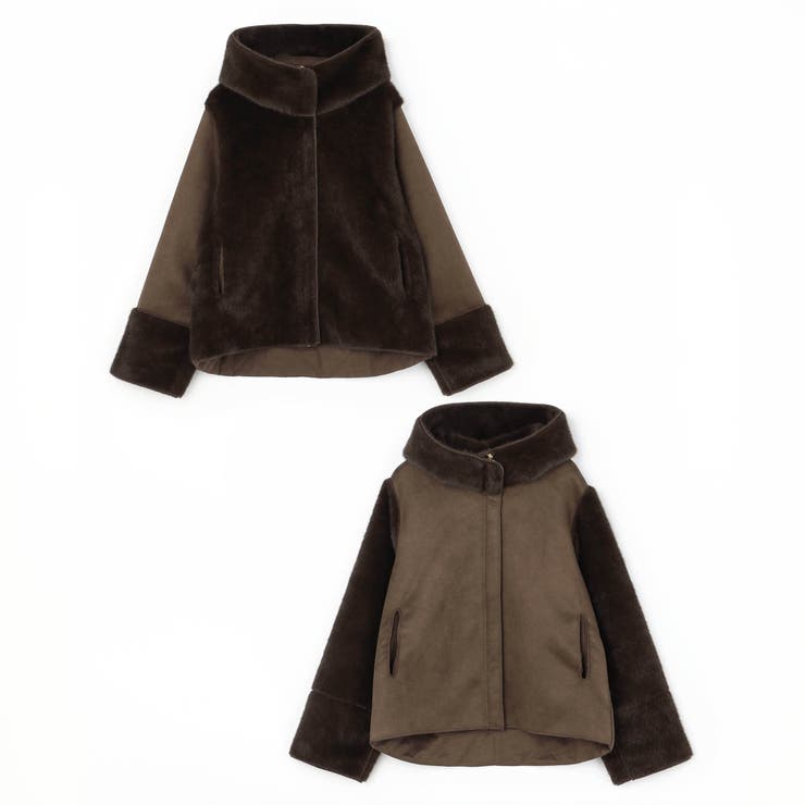 リバーシブルフェイクムートンブルゾン | NICOLE | 詳細画像15 