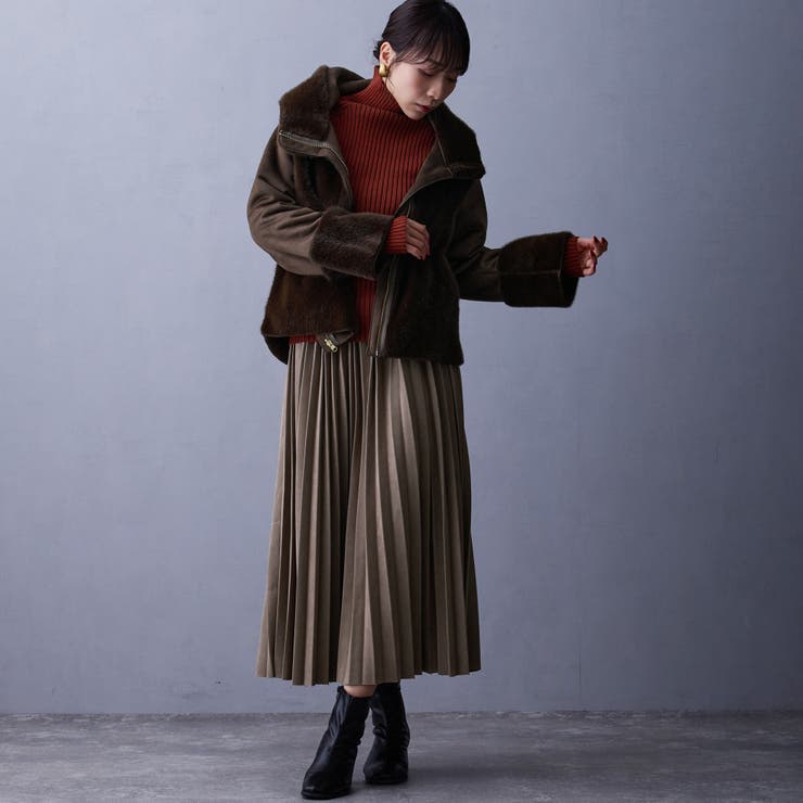 リバーシブルフェイクムートンブルゾン | NICOLE | 詳細画像2 