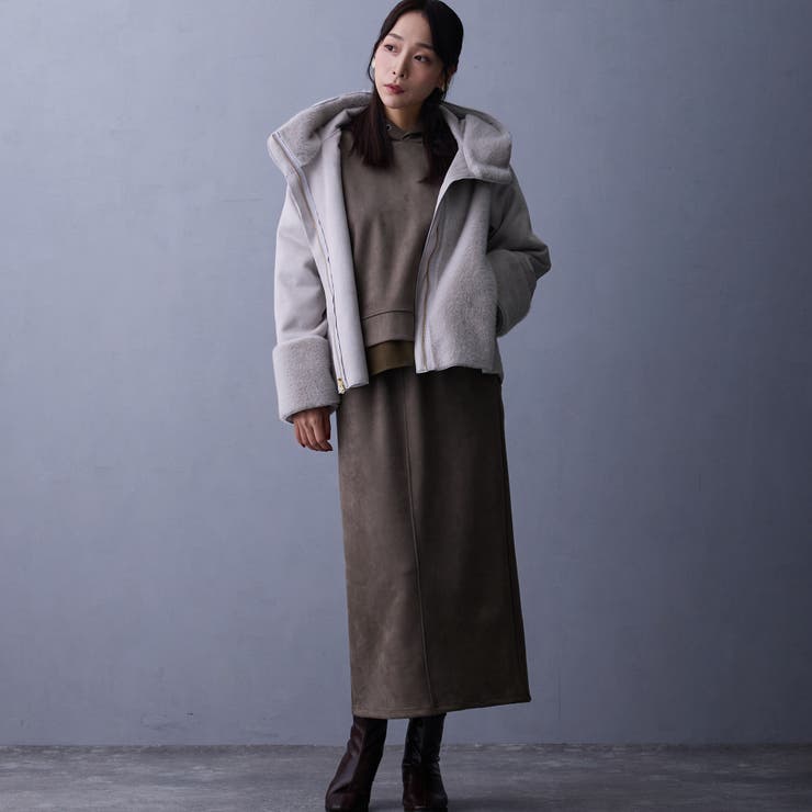 リバーシブルフェイクムートンブルゾン | NICOLE | 詳細画像6 