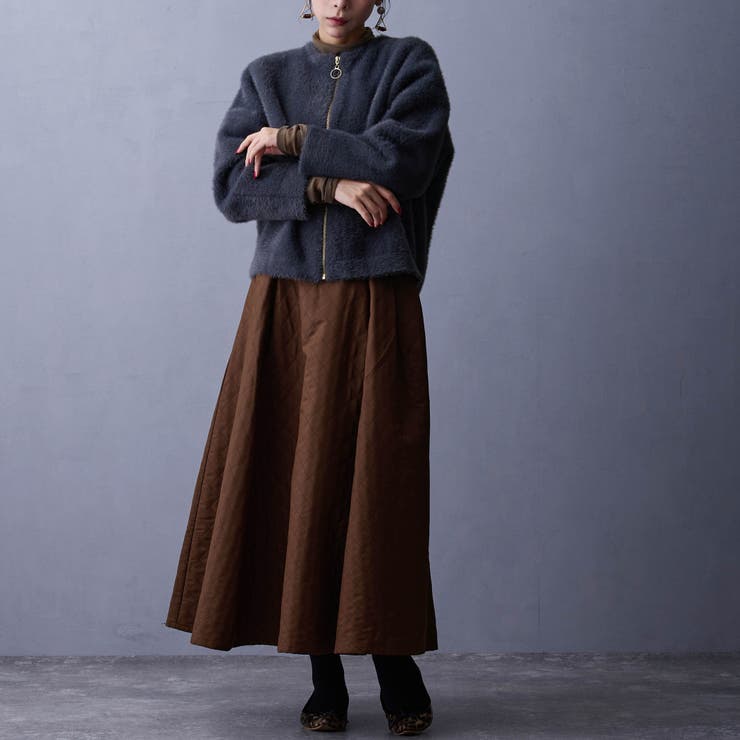 シャギーZIPカーディガン | NICOLE | 詳細画像13 