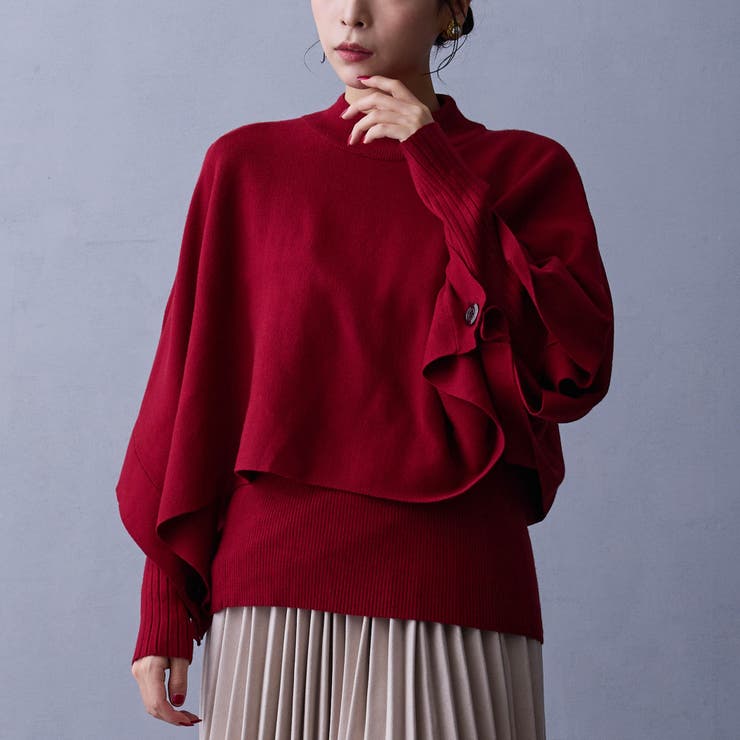 01レッド | アンサンブルニット | NICOLE