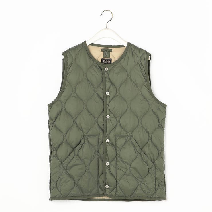 【TAION】ミリタリークルーネックダウンベスト | NICOLE | 詳細画像1 