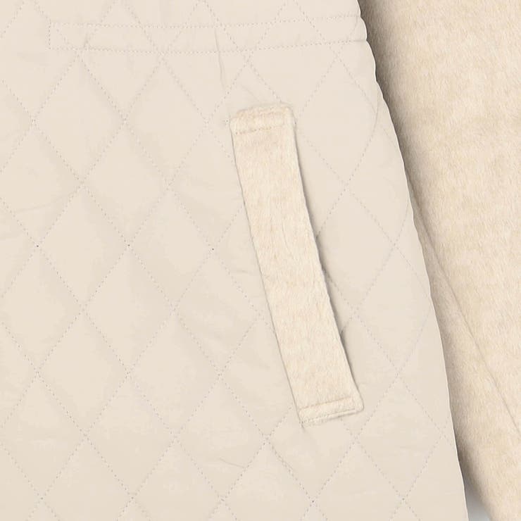 モッサ×キルト切り替えZIPフードコート | NICOLE | 詳細画像5 