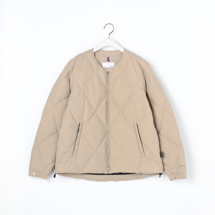 18ベージュ | 【YDOT別注】ノーカラーダウンブルゾン | NICOLE