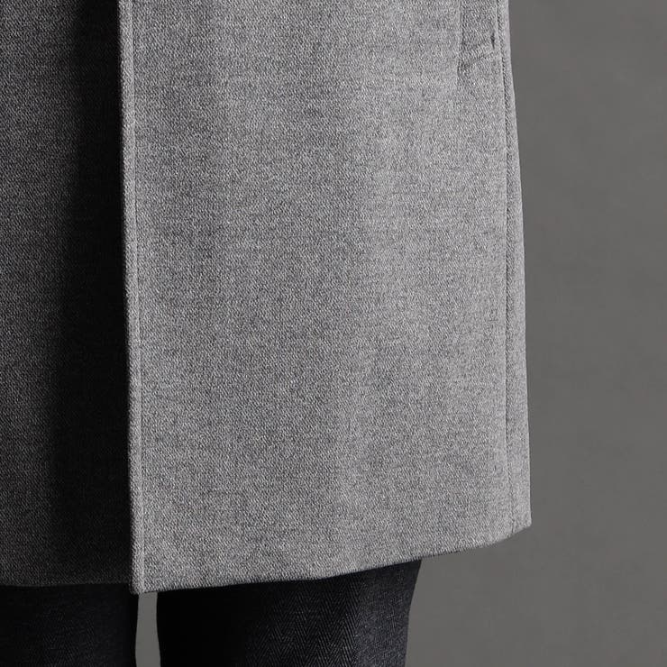 ダブルジャカードニット スタンドカラーコート | NICOLE | 詳細画像10 