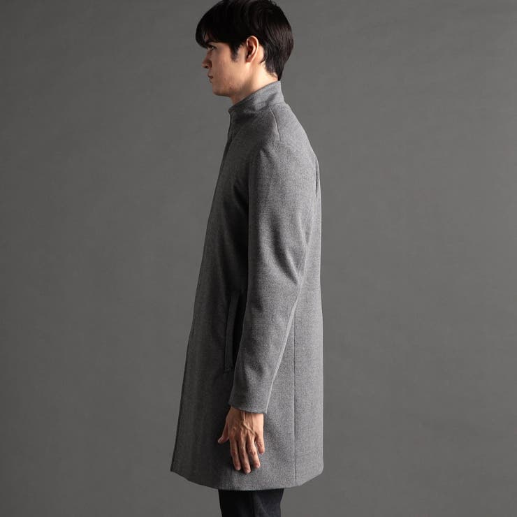 ダブルジャカードニット スタンドカラーコート | NICOLE | 詳細画像5 