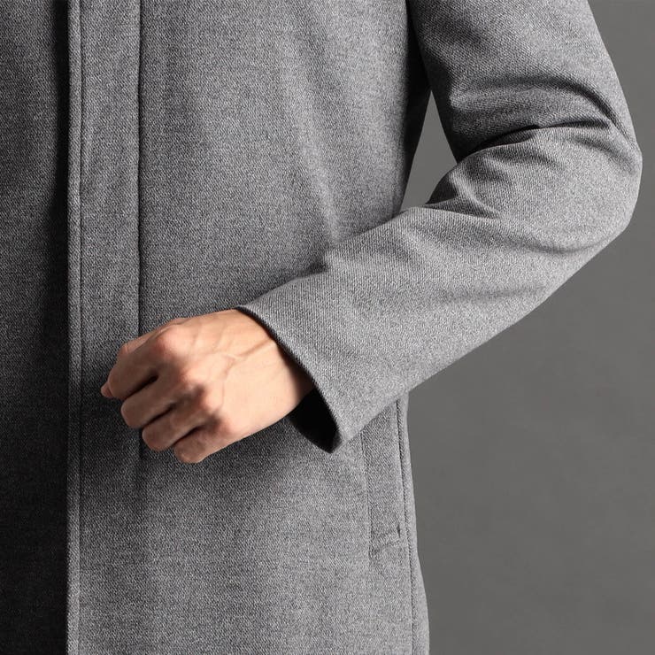 ダブルジャカードニット スタンドカラーコート | NICOLE | 詳細画像8 