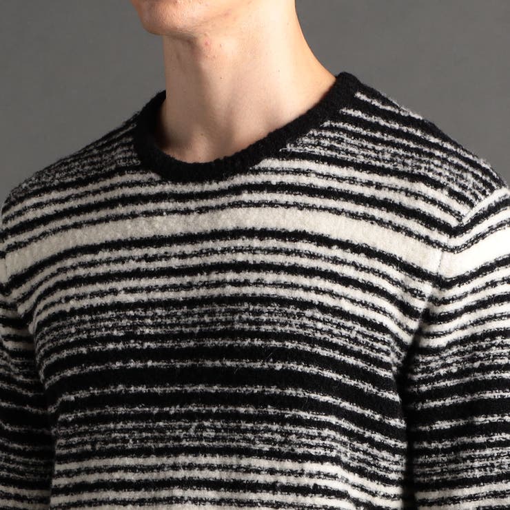 グラデーションボーダー クルーネックニット | NICOLE | 詳細画像6 