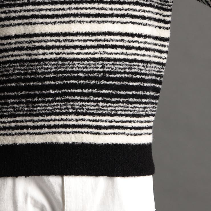 グラデーションボーダー クルーネックニット | NICOLE | 詳細画像8 