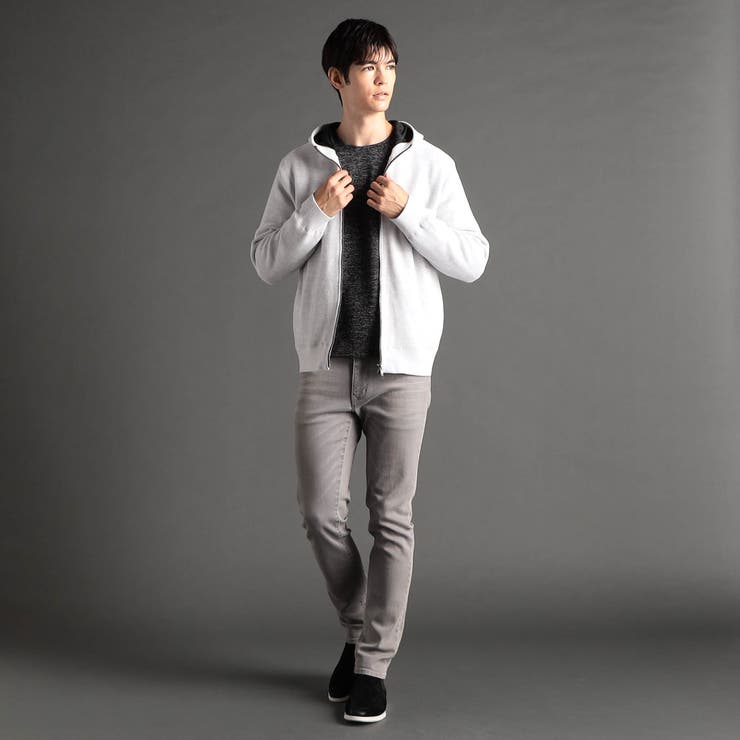 メランジベロア ニットフーディ | NICOLE | 詳細画像2 