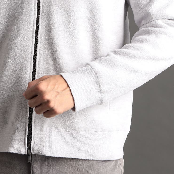 メランジベロア ニットフーディ | NICOLE | 詳細画像9 