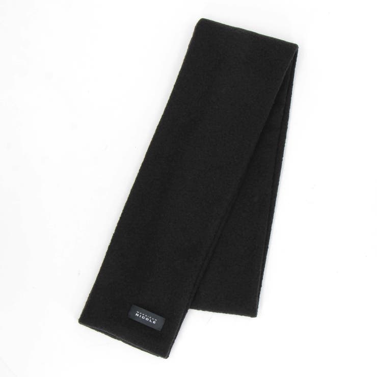 49ブラック | バルキーニット ネックウォーマー | NICOLE