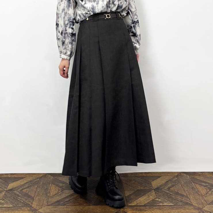 17ダークブラウン | 【Dickies】ポリツイードプリーツスカート | NICOLE