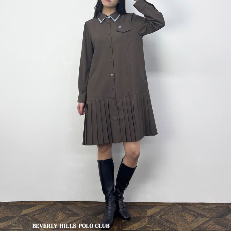 ダブルカラープリーツワンピース | NICOLE | 詳細画像2 