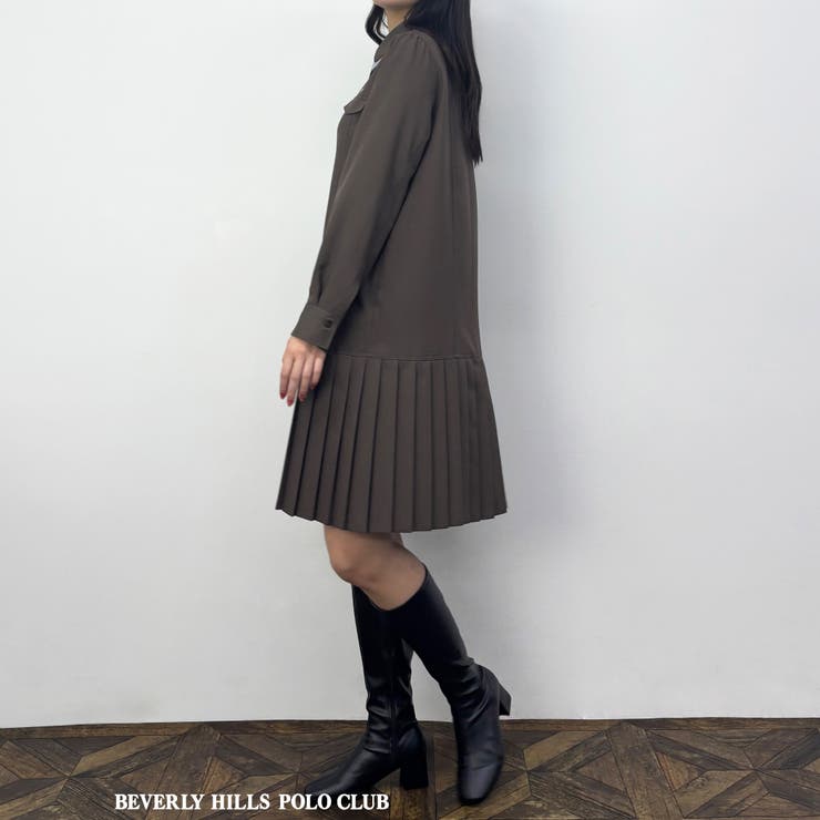 ダブルカラープリーツワンピース | NICOLE | 詳細画像3 