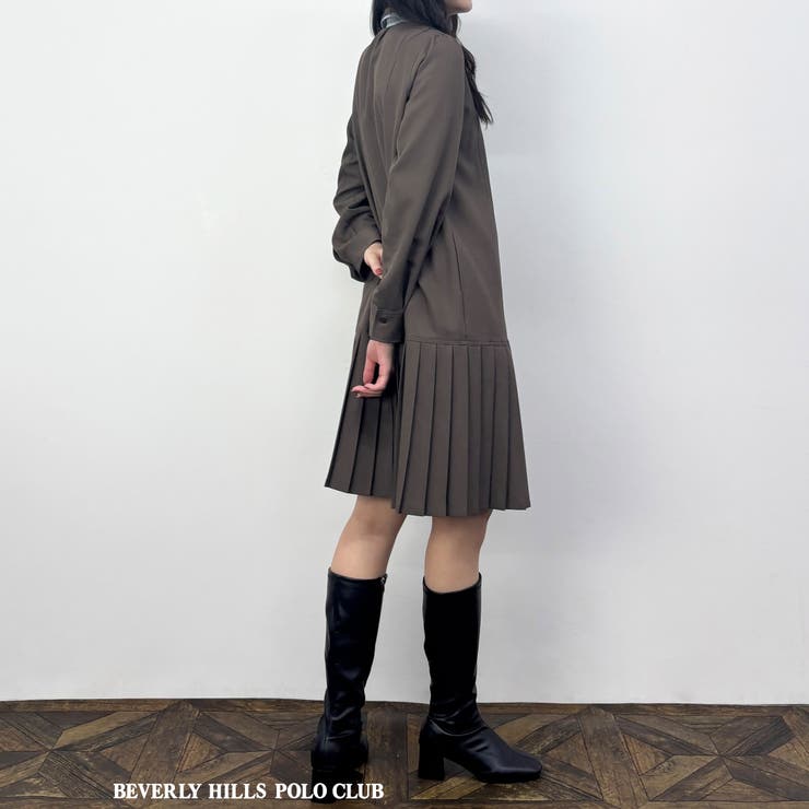 ダブルカラープリーツワンピース | NICOLE | 詳細画像4 