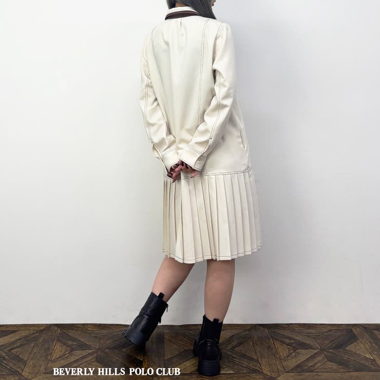 ダブルカラープリーツワンピース | NICOLE | 詳細画像7 