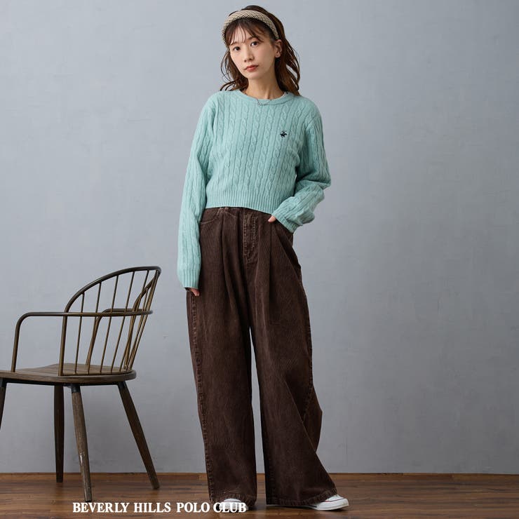 【BEVERLY HILLS POLO CLUB】ケーブル編みニット | NICOLE | 詳細画像16 